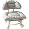 tiancaiyi Sgabello basso con ruote, con schienale, in pelle PU resistente, spessa | Sgabello basso a rotelle per casa, garage, negozio, biblioteca, studio, pedicure, cura dei bambini, pulizia domestica
