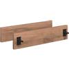 Vicco Pannello zoccolo Rion, Rovere dorato/Rovere dorato 42.3 x 1.6 cm | ✓ Adatto a mobili profondi 46 cm · Set da 2 · Altezza 9,6 cm · ✓ Facile fissaggio ai piedini del mobile