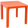 Generic Tavolo da gioco in plastica per bambini 50x50 tavolino in plastica dura tavolo per interni/esterni tavolo per bambini tavolo per bambini tavolo colorato per bambini (arancione)