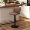 Youhauchair Sgabelli Cucina, Sgabello Cucina Moderni Design, Marrone | Regolabili in Altezza di 20 cm, Supporta Fino a 150 kg, con Schienale, Pelle PU Impermeabile