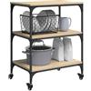 vidaXL Carrello da Cucina Rovere Sonoma 60 x 41 x 76 cm