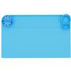Vibsky Tappetino per saldatura a caldo, 45 x 28 cm, in silicone, per riparazione elettronica, orologio da telefono, computer, colore: blu
