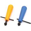 Vibsky Mandrino per trapano da 4 mm e 6 mm, manico per smerigliatrice da appendere e albero motore elettrico, giallo e blu