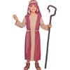 W WIDMANN MILANO Party Fashion - Costume da pastore per bambini | Set da 3 pezzi con abito, cintura, copricapo, per la recita del presepe, Carnevale, spettacoli teatrali