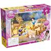 LiscianiGIOCHI, Disney Snow White Puzzle, 60 Pezzi, Multicolore, 46577 | Puzzle reversibile, retro da colorare e 4 pennarelli, formato 70 x 50 cm, stimola l'osservazione, la pazienza e le abilità
