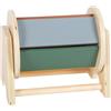 Small Foot Tamburello Girevole in Legno FSC 100% Certificato, Ruota Arcobaleno con 5 superfici Colorate, Giocattolo per Bebè dai 6 Mesi, 12742