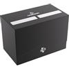 Gamegenic - DOUBLE DECK HOLDER 200+ XL Black - Scatola Porta Carte | Scatola Compatta e Robusta con Coperchio Autobloccante e 2 Porta Carte Estraibili per Contenere Fino a 200 Carte