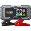 YaberAuto Powerbank Avviatore 6000A, Powerbank Avviatore Auto per Automobili (10,0L benzina e 9,0L diesel), Avviatore Auto Portatile 12V con Schermo LCD 3,3 e Luce di Emergenza 450 Lumen, YA100
