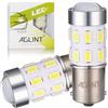 AGLINT 1156 P21W LED Lampadine 24SMD Auto DRL Retromarcia Luci Bianco 2Pcs | Lampadina LED 1156 P21W BA15S 382 12V 24V per RV Interni Auto Luce di Marcia Diurna Posteriori Fanalini Direzione Luci Bianca