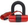 RADIKAL RK72 Lucchetto Antifurto Moto Mini U, Doppia Sicurezza e Doppia Funzione per Disco o Catena, Archetto 14mm e Serratura ad Alta Sicurezza, Cavo Promemoria, Bloccadisco per Moto, Scooter e Bici