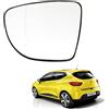 Ruolin Vetro Specchietto Retrovisore Sinistro, Vetro Specchio Retrovisore Esterno Auto Compatibile con Renault Clio 4 Captur Zoe 2013-2020