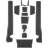 LUWU Tappetini Antiscivolo per Nuovo Dacia Duster 3 (2024-2026) | Tappetino in Gomma per Console Centrale, Porta Bicchieri, Cuciture Porte Duster 3 Accessori (Bianco)