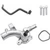 SPUFKGE No.25192985 Termostato Uscita Pompa Acqua Per Opel Per Astra J Per Adam Per Corsa DE Per Meriva B A14XEL A14XER 1338022 55562048 Pompa acqua Auto(1 set)