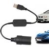 Genérico Convertitore USB per accendisigari 'auto, convertitore da presa USB a | accendisigari, cavo connettore adattatore, cavo di prolunga convertitore da 5 V a 12 V, adattatore da
