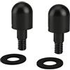 Generico 2X Protezioni Rotonde Shock Guardia Chiodo Paraurti Posteriore Auto Anti Collisione Compatibile con Smart ForTwo 451 - Protezione Antisfondamento in Lega di Alluminio - Installazione Senza Modifiche