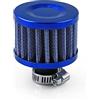 Asudaro Filtro Aria Sportivo Auto, Filtro Aria Sportivo Universale Filtro Aria in Alluminio Filtro Aria Ad Alta Capacità Da 12 mm Filtro Aria di Aspirazione Modificato per Scooter Auto Atv Scooter