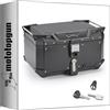 MOTOTOPGUN givi bauletto monokey trekker outback evo smart alluminio nero 58 lt 6kg + attacco compatibile con bmw r 1250 gs 2019 2020 2021 2022 2023 MOTOTOPGUN obkev58b + slr101 + sra5108b