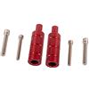 Sinkees Kit Staffa Montaggio Luci Moto Accessori Ausiliari Universali per Faretti Fendinebbia per Parafango Anteriore Radiatore (Rosso)