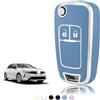 TOOMUME Cover Chiave Auto per Opel Vauxhall Corsa E D Adam Astra J Mokka X | Silicone Morbido, Antiurto, Anticaduta, Antigraffio, Custodia Protettiva Chiave per Insignia A Zafira C Meriva B, 2 Tasti
