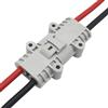 CESFONJER 1 Set Connettore Batteria 50A 600V, Impermeabile Connettore Batteria a Connessione Rapida per condizionatore d'aria, camper, roulotte, barche, con cavo elettrico 8AWG