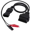 BOROCO 3 Pin a 16 Pin 40cm Adattatore Connettore OBD2 Adattatore Cavo di Diagnostica Connettore per Alfa Lancia Nero