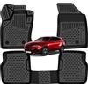 W-Parts 4 TAPPETI-TAPPETINI IN GOMMA A VASCA 3D TPE PER ALFA ROMEO TONALE 2022