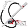 anngrowy Pompa elettrica diesel da 3,2 GPM, 12 l/min, pompa a benzina a batteria, pompa elettrica per carburante con tubo da 136,5 cm, pompa telescopica per benzina, trattore, generatore, tosaerba, colore