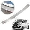 Chromemaster Protezione paraurti Posteriore Compatibile con Ford Transit Custom dal 2012-2023 Acciaio inossidabile INOX spazzolato, Argento opaco | Protezione paraurti protegge la vernice del paraurti