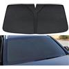SLANNB Auto Parabrezza Parasole per Nissan Qashqai e-Power (2024 2025), Parasole Parabrezza Anteriore Portabile Protettore Contro Raggi UV Accessori Auto,A Black
