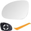 Laitejituan Vetro Specchietto Retrovisore Riscaldabile Compatibile con VW Golf MK5 2003-2008 / Jetta 5 2005-2010 / Passat B6 2007-2011, Specchio Esterno Regolabile, Lente di Retromarcia (Sinistra)