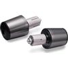 SUTVCM Estremità manubrio della motocicletta Per Vespa Per Piaggio GTV GTS LT S LX LXV 50 125 150 200 250 300 GTS Moto Manubrio Manopole Tappo Contrappeso(Titanio)
