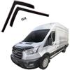 J&J AUTOMOTIVE GD Deflettori d'Aria e Antivento per Ford Transit 8 Dal 2014 2pcs, Oscurati, Anteriori e Posteriori, Aerodinamico