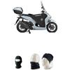 farbrothersonline COPRIGAMBE SPECIFICO R256S COMPATIBILE CON HONDA SH 350 dal 2025 TERMOSCUD TUCANO URBANO COPERTA TERMICA PARANNANZA IMPERMEABILE ASSICURATO X FURTO X 1ANNO, 4 SEASON SYSTEM CON 3 MODALITÀ DI UTILIZZO