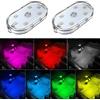 Zosppei 2 PCS auto ha condotto le luci interne,7 colori illuminazione ambientale interni,USB ricaricabile auto lettura luce