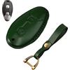 Rondrive Custodia per chiave per moto, adatta per Vespa Sprint S Elettrica GTS 310 HPE GTV 300, 2 tasti, per moto, in pelle, colore: verde