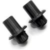Printbtw 2 bulloni per ripiano portabagagli adatti per Opel Corsa C, colore nero | Set di 2 bulloni di ricambio neri per cappello, accessori di riparazione e montaggio