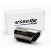 Esselle Parts Terminale Scarico Nero Brunito Inox per Peugeot 208 MK2 Plug&Play