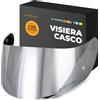 Everalo Visiera per Casco AGV K1 - K1s - K3sv - K5 - K5s - GT2 | Compatibile anche con S4sv - Horizon - Skyline - Strada - Stealth sv - Compact, Lente di Ricambio
