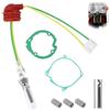 Yadiraom Candela di ricambio per riscaldamento diesel da pavimento, 9 pezzi, riscaldamento a pavimento, in ceramica, per auto, camion, barca, parcheggio, compatibile con 12 V, 2 KW, 5 KW, 8 kW