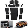 GAFAT Compatibili con Renault Captur 2 2020-2026 2027 Tappetini Antiscivolo Gomma, Accessori Captur ii E-Tech | Hybrid Tappetino Console Centrale, Cuciture Porta [Non per Freno a Mano]