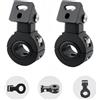 HQTS Supporto Del Faro Motociclo Staffa Di Montaggio Antinebbia Regolazione A 360 Gradi Adatto Per Barre Di Protezione Da 18 A 32 mm