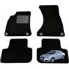 MTC Automotive Tappetini per A4 B8 2008-2015 e A5 8TA Sportback 2009-2016 tappeti Auto su Misura, Antiscivolo,battitacco in Gomma Rinforzato, Bottoni di Fissaggio