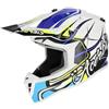 Acerbis Casco Cross Acerbis Linear ECE 22/06 Bianco Blu taglia M (57-58 cm)