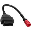 Hemlosk 6 Pin OBD2 Cavo Diagnostico Moto, 33CM Cavo Diagnostico OBD2, Lettore di Codici di Errore, Adattatore per OBD-II Connettore di Rilevamento Guasti Moto per Honda Suzuki