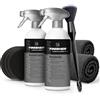 autopflege The Finishher InsideCare - Set per la cura della plastica dell'auto, 500 ml, detergente per plastica InsideUp + panno per lucidatura, cura profonda e rinfrescante dei colori per plastica non
