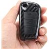 MOMOALA in Fibra di Carbonio Remoto Chiave di Copertura FOB per Audi A4 A3 A6 A7 A8 Q3 Q5 S4 R8 TT