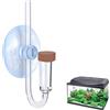 Zuahaly Diffusore di CO2 per acquario taglia S, ceramica Ultrafine, micro bolle per piante acquatiche, diffusore di CO2 compatibile con tutti i sistemi (fai da te e bottiglie), corpo in acrilico