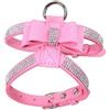 VIXDA Pettorina per Animali Domestici Fiocco con Strass Corda di trazione per Cani di Piccola Taglia Pettorina per Gatti da Passeggio Accessori per Gatti