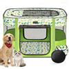 Halorin Recinzione pieghevole per cuccioli, casetta per animali domestici, 32 x 24 x 22 pollici, cabina per cuccioli, cuccioli, conigli (verde)
