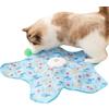 Generico Interactive Cat Toy, Indoor Cat Toy, 24.41x24.41x2.68 Inches Star-Shaped Chew-Proof Design, Cats Enrichment Toys for Training, Mental Stimulation, Climbing, Better Overall Well-Being, Yellow